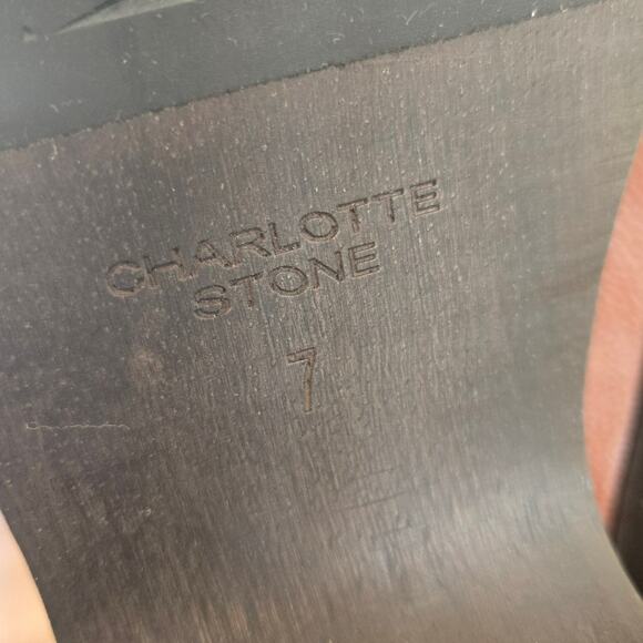 Charlotte Stone x Lorien Stern Darren Brown Luggage Tulip Clogs Shoes Size 7 - Picture 10 of 10